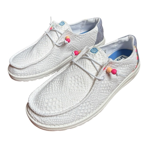 Hey Dude Shoes - HEYDUDE Wendy Boho Crochet Slip-On Sneaker - Women's Size 10